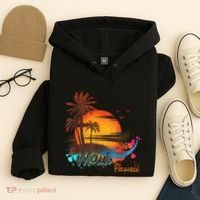 Maui-Hawaii Beach Summer Palm Trees Sunset Hoodie thumb 4