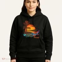 Maui-Hawaii Beach Summer Palm Trees Sunset Hoodie thumb 5