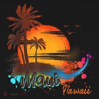Maui-Hawaii Beach Summer Palm Trees Sunset Bucket Hat thumb 4