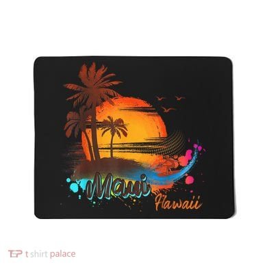 Maui-Hawaii Beach Summer Palm Trees Sunset Mousepad