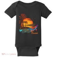 Maui-Hawaii Beach Summer Palm Trees Sunset Baby Bodysuit thumb 0