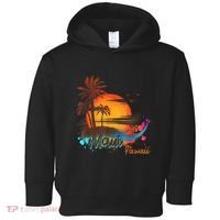 Maui-Hawaii Beach Summer Palm Trees Sunset Toddler Hoodie thumb 0