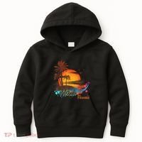 Maui-Hawaii Beach Summer Palm Trees Sunset Kids Hoodie thumb 0