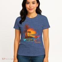 Maui-Hawaii Beach Summer Palm Trees Sunset Women's T-Shirt thumb 4
