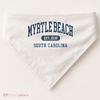 Myrtle Beach South Carolina Established Souvenir USA-Made Doggie Bandana