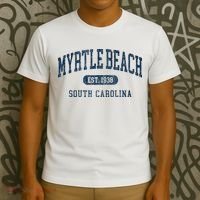 Myrtle Beach South Carolina Established Souvenir T-Shirt thumb 3