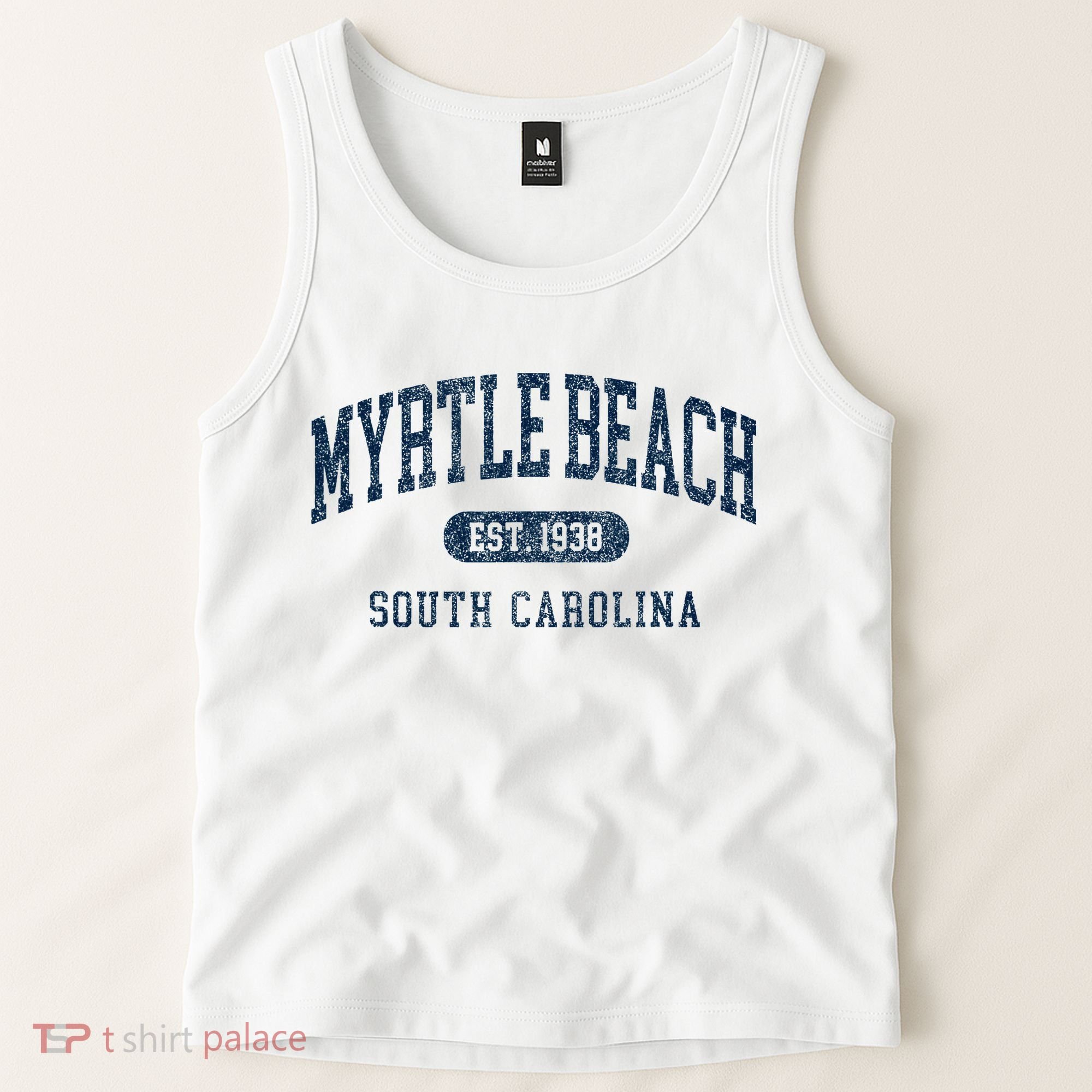 Myrtle Beach South Carolina Established Souvenir Tank Top