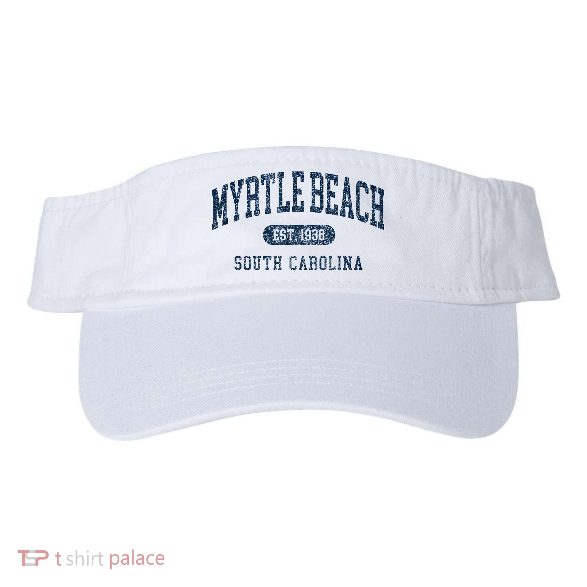Myrtle Beach South Carolina Established Souvenir Visor