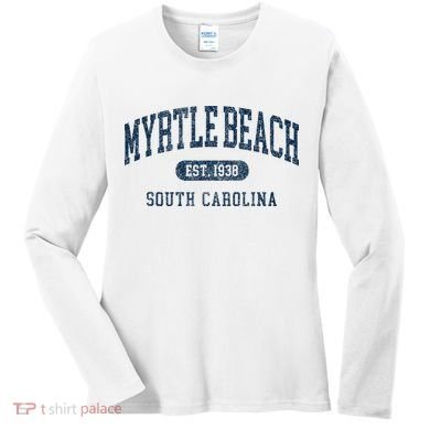 Myrtle Beach South Carolina Established Souvenir Women's Long Sleeve Shirt