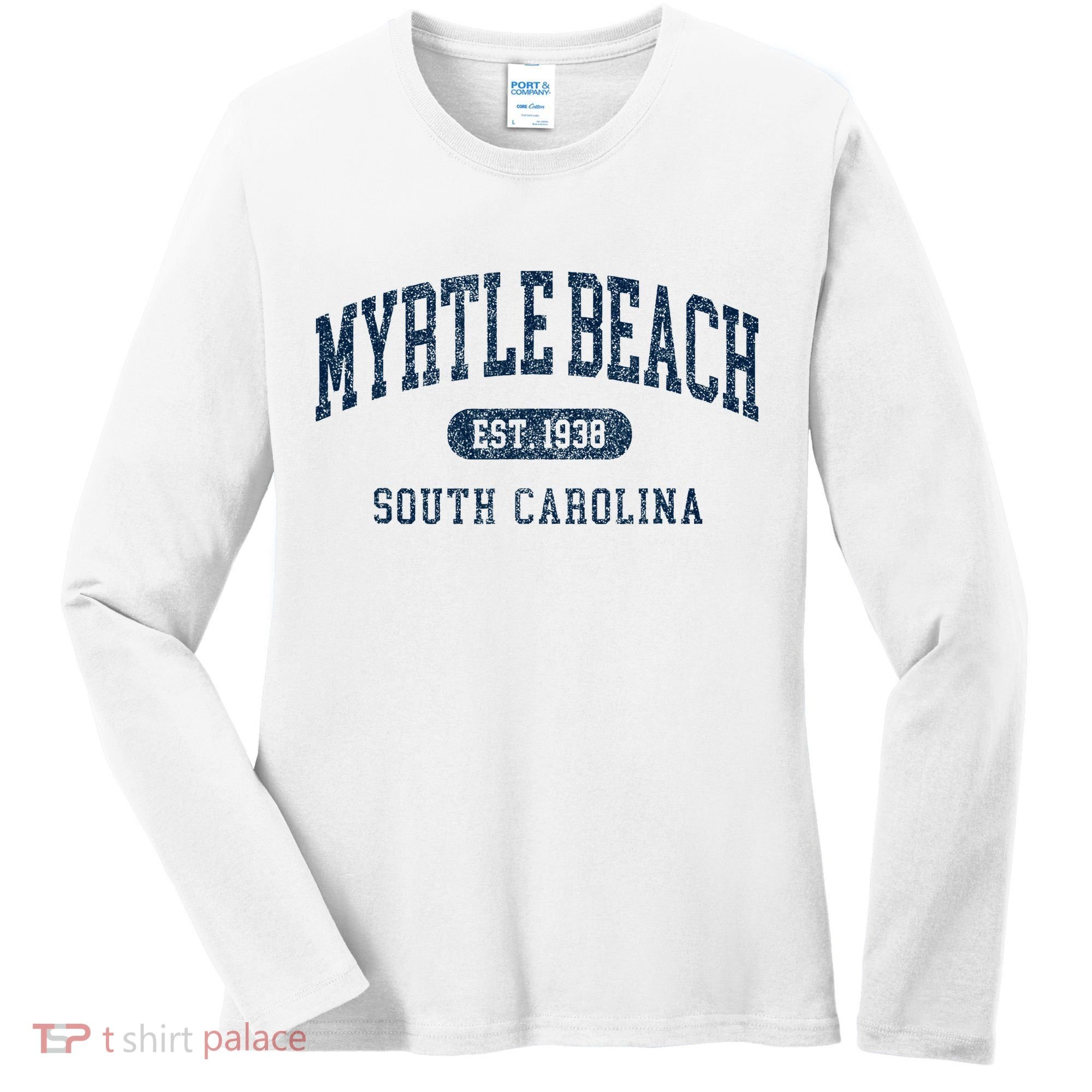 Myrtle Beach South Carolina Established Souvenir Women's Long Sleeve Shirt