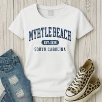 Myrtle Beach South Carolina Established Souvenir Women's T-Shirt thumb 3