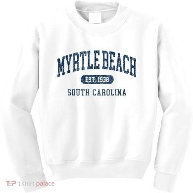 Myrtle Beach South Carolina Established Souvenir Kids Sweatshirt