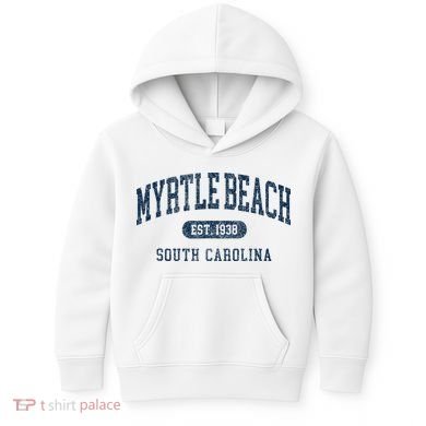 Myrtle Beach South Carolina Established Souvenir Kids Hoodie