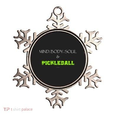 Mind Body Soul Pickleball Ornament
