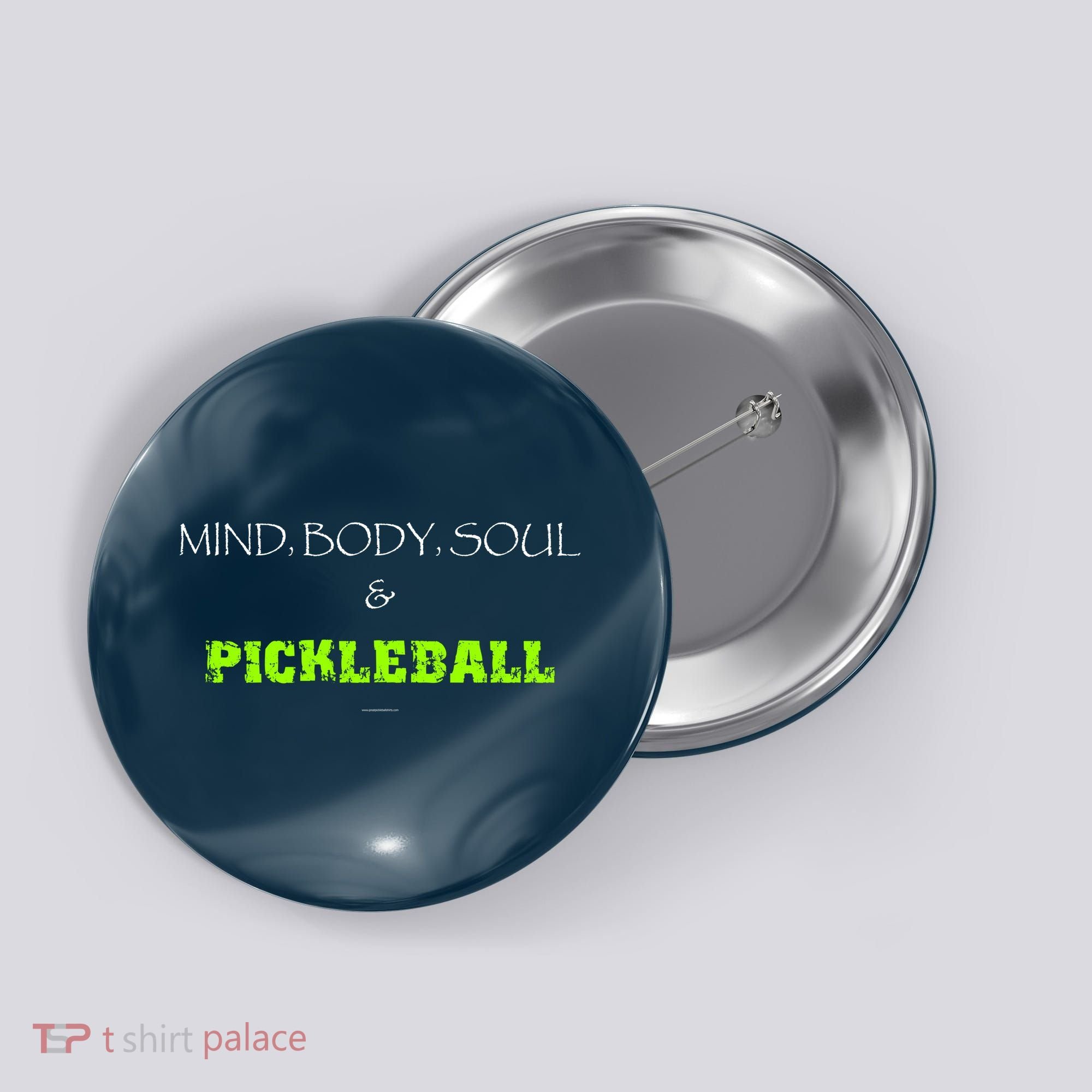 Mind Body Soul Pickleball Button