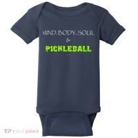 Mind Body Soul Pickleball Baby Bodysuit thumb 0