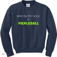 Mind Body Soul Pickleball Kids Sweatshirt thumb 0