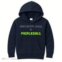 Mind Body Soul Pickleball Kids Hoodie thumb 0