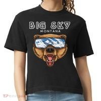 Montana Big Sky Usa Grizzly Ski Comfort Colors Boxy T-Shirt thumb 0