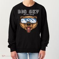 Montana Big Sky Usa Grizzly Ski Women's Sweatshirt thumb 0