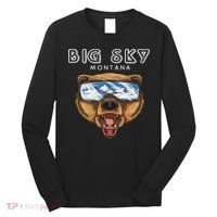 Montana Big Sky Usa Grizzly Ski Long Sleeve Shirt thumb 0