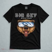 Montana Big Sky Usa Grizzly Ski T-Shirt thumb 5