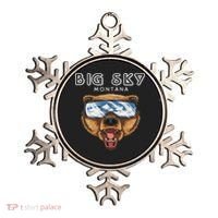 Montana Big Sky Usa Grizzly Ski Ornament thumb 0