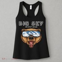 Montana Big Sky Usa Grizzly Ski Women's Tank Top thumb 3