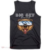 Montana Big Sky Usa Grizzly Ski Tank Top thumb 0