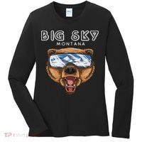 Montana Big Sky Usa Grizzly Ski Women's Long Sleeve Shirt thumb 0