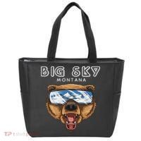 Montana Big Sky Usa Grizzly Ski Tote Bag thumb 0