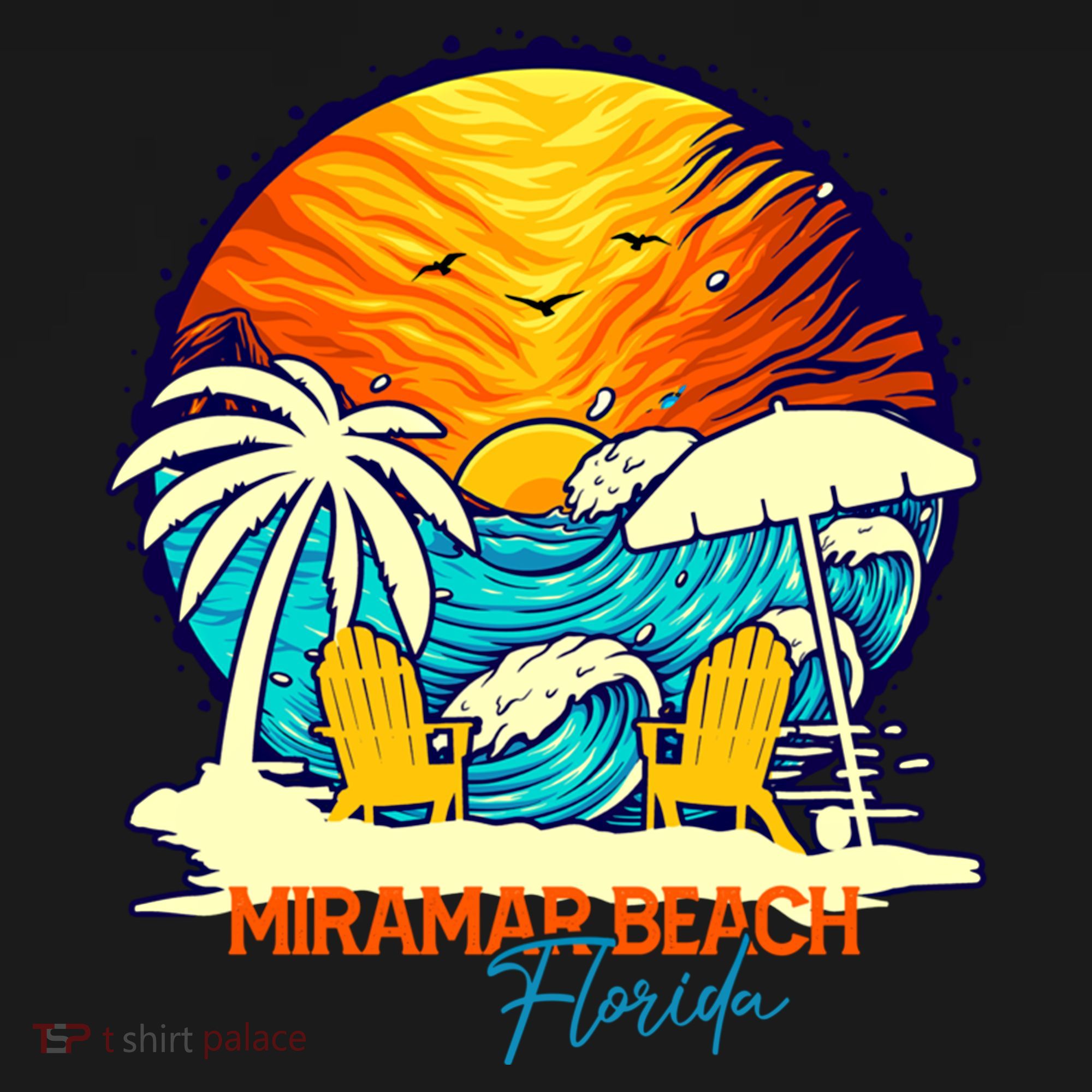 Miramar Beach Sunset Florida Vacation Couples Family Group Great Gift Bucket Hat