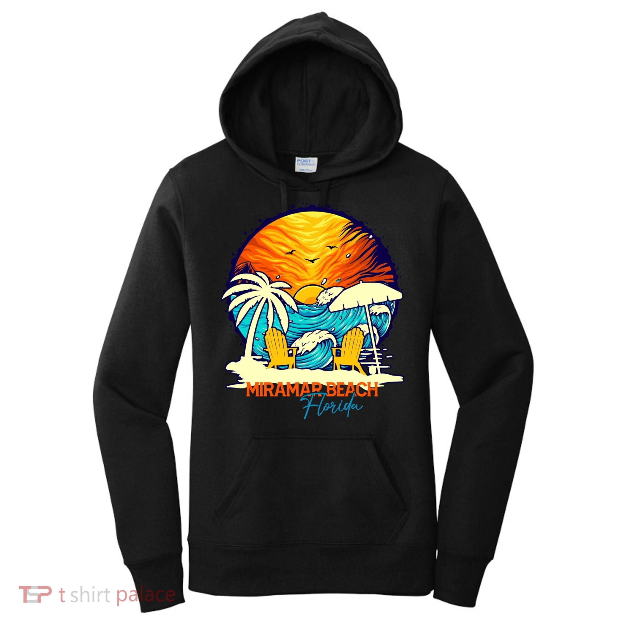 Miramar Beach Sunset Florida Vacation Couples Family Group Great Gift Women's Hoodie