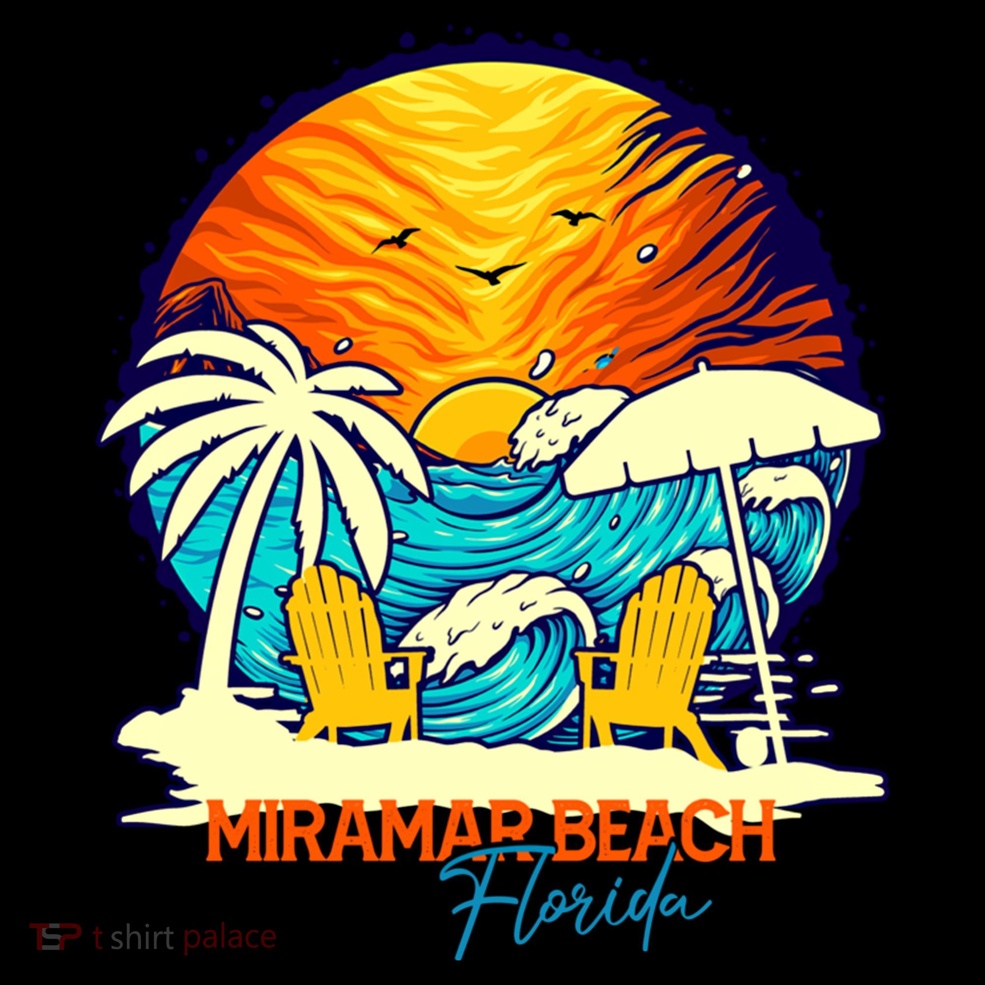 Miramar Beach Sunset Florida Vacation Couples Family Group Great Gift Women's Hoodie