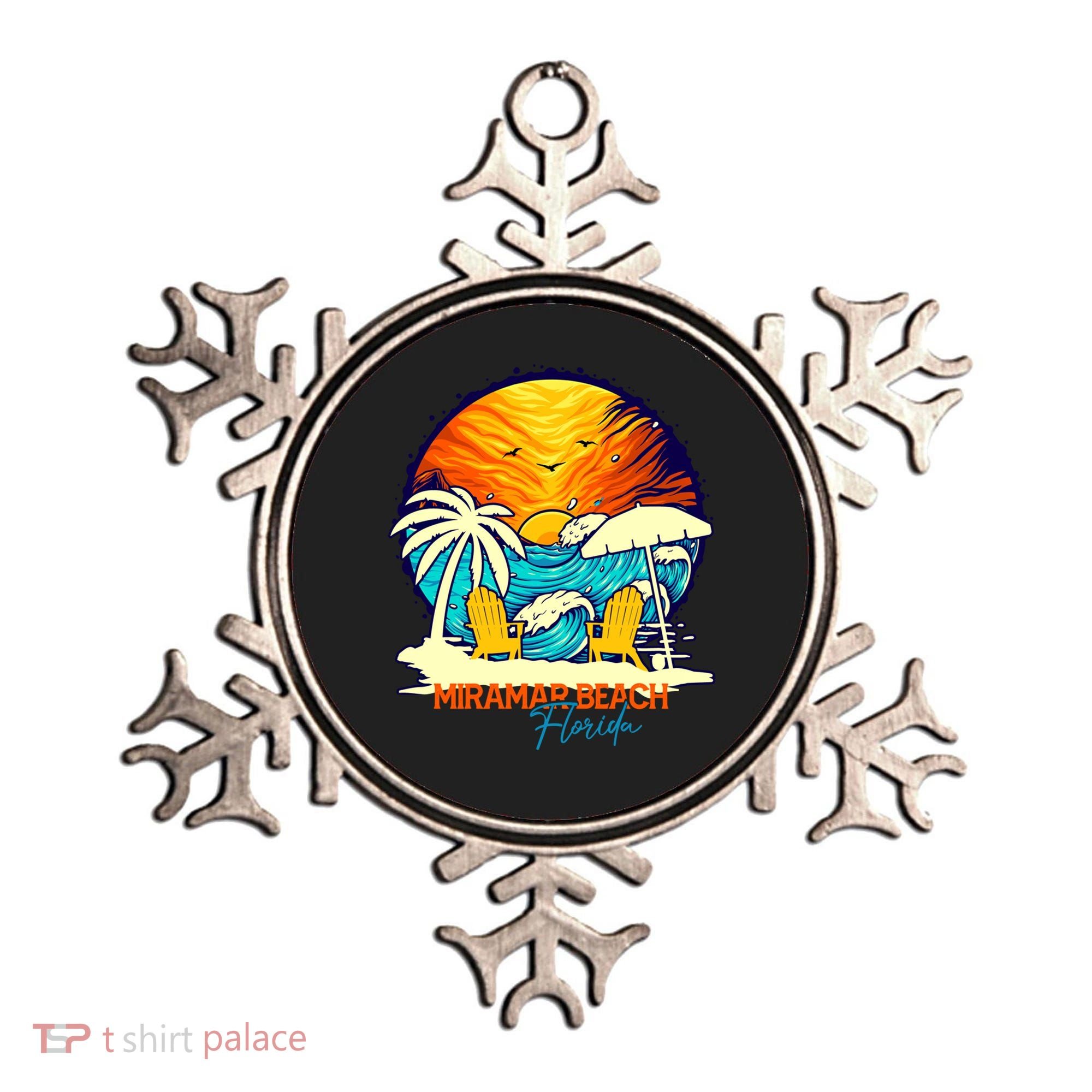 Miramar Beach Sunset Florida Vacation Couples Family Group Great Gift Ornament