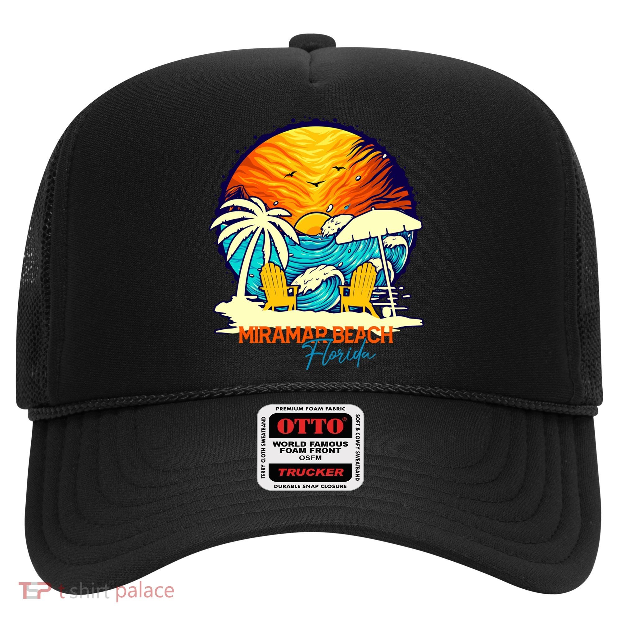 Miramar Beach Sunset Florida Vacation Couples Family Group Great Gift Hat