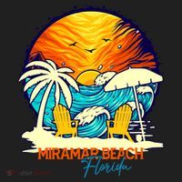 Miramar Beach Sunset Florida Vacation Couples Family Group Great Gift Golf Towel thumb 3