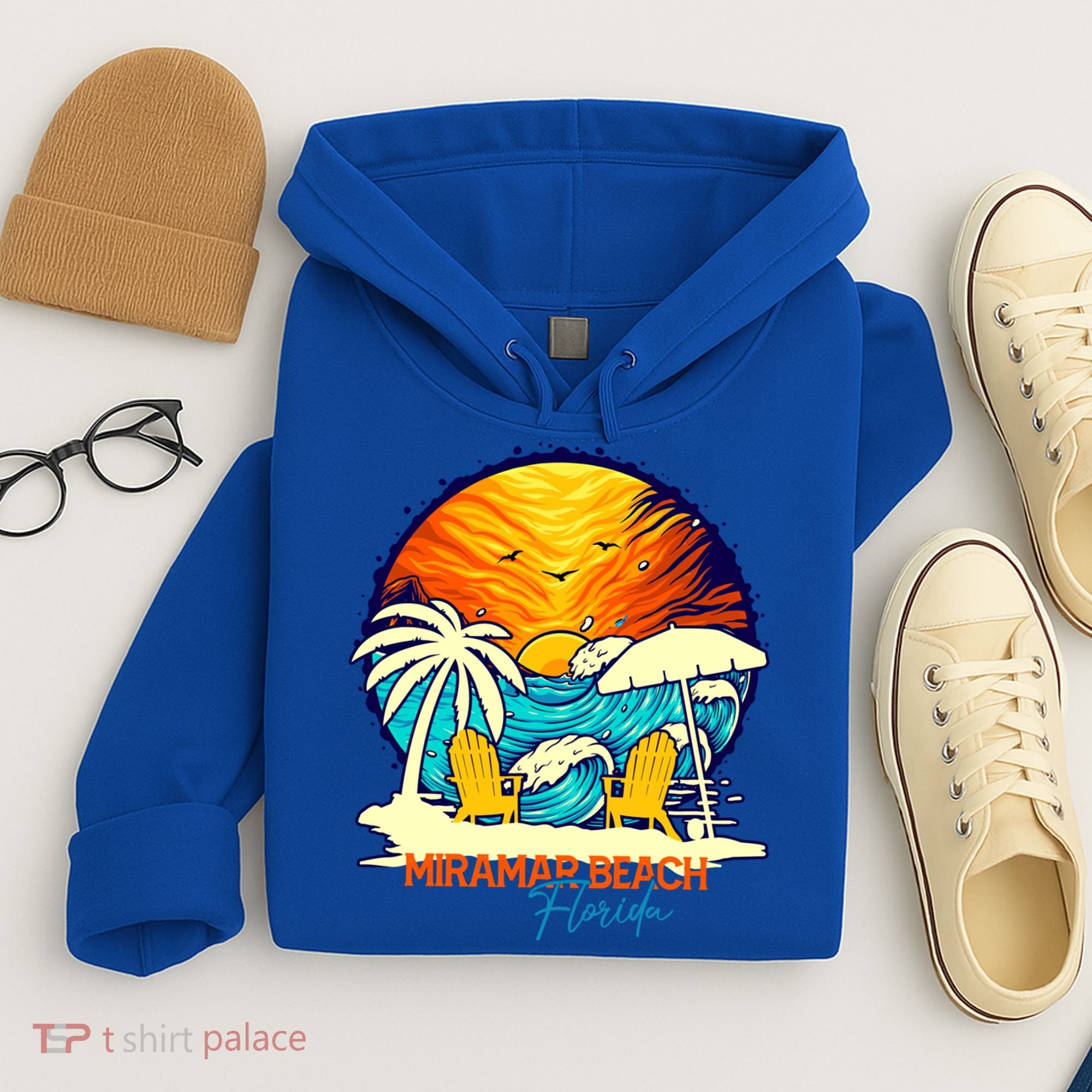 Miramar Beach Sunset Florida Vacation Couples Family Group Great Gift Hoodie