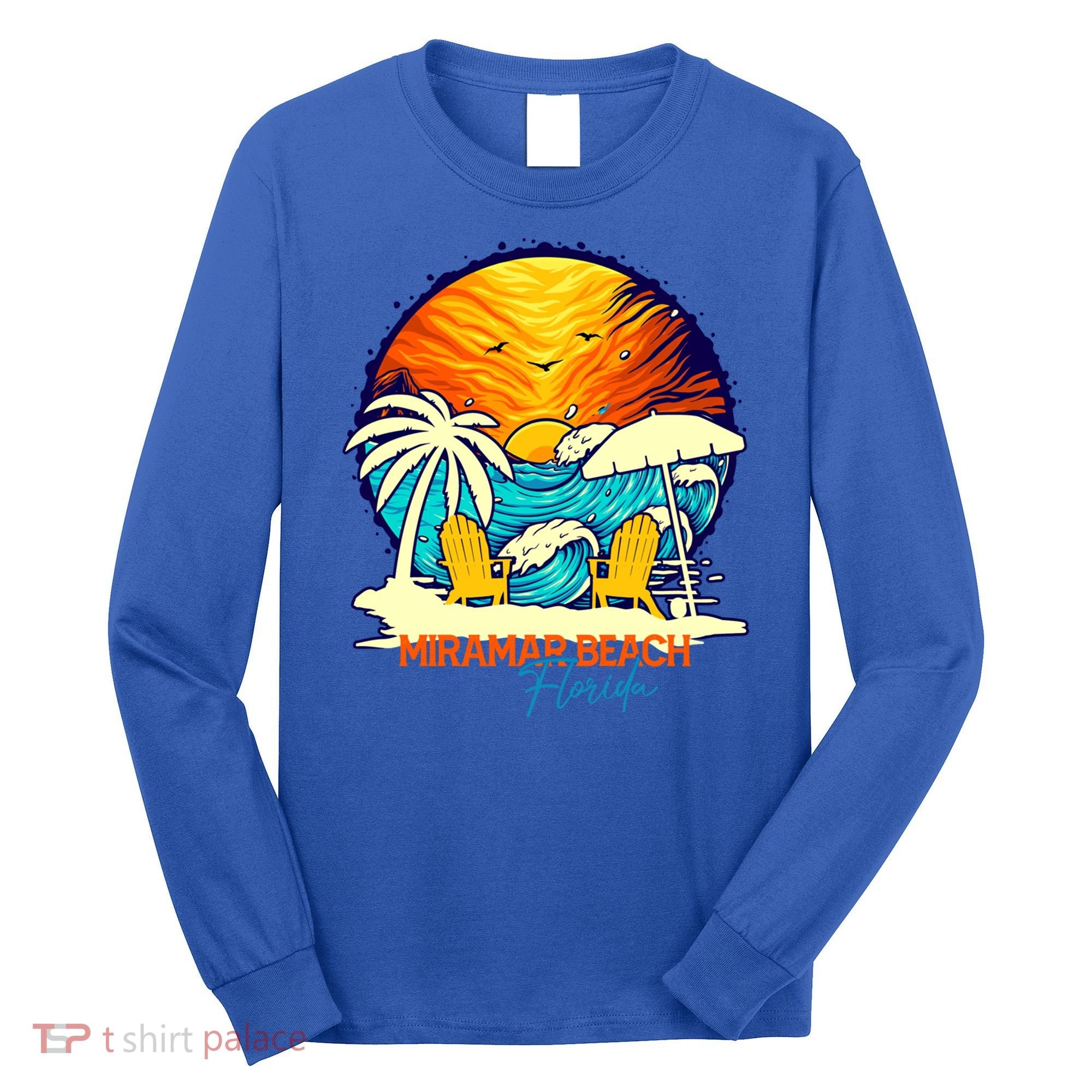 Miramar Beach Sunset Florida Vacation Couples Family Group Great Gift Long Sleeve Shirt