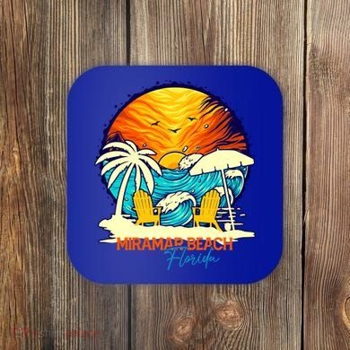 Miramar Beach Sunset Florida Vacation Couples Family Group Great Gift Coaster