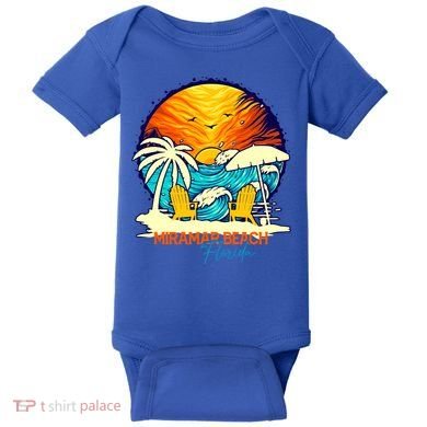 Miramar Beach Sunset Florida Vacation Couples Family Group Great Gift Baby Bodysuit