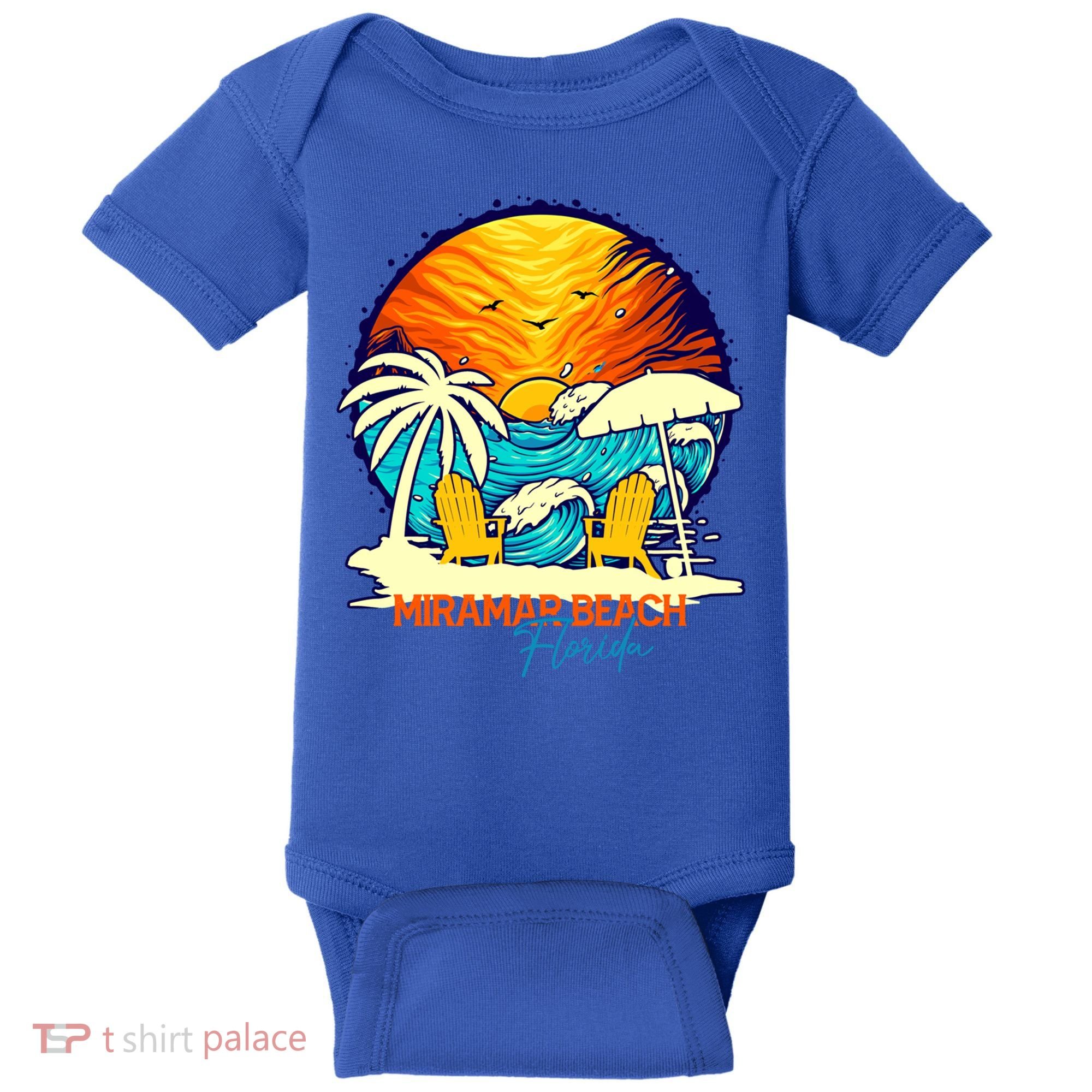 Miramar Beach Sunset Florida Vacation Couples Family Group Great Gift Baby Bodysuit