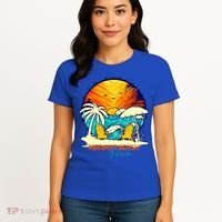 Miramar Beach Sunset Florida Vacation Couples Family Group Great Gift Women's T-Shirt thumb 4