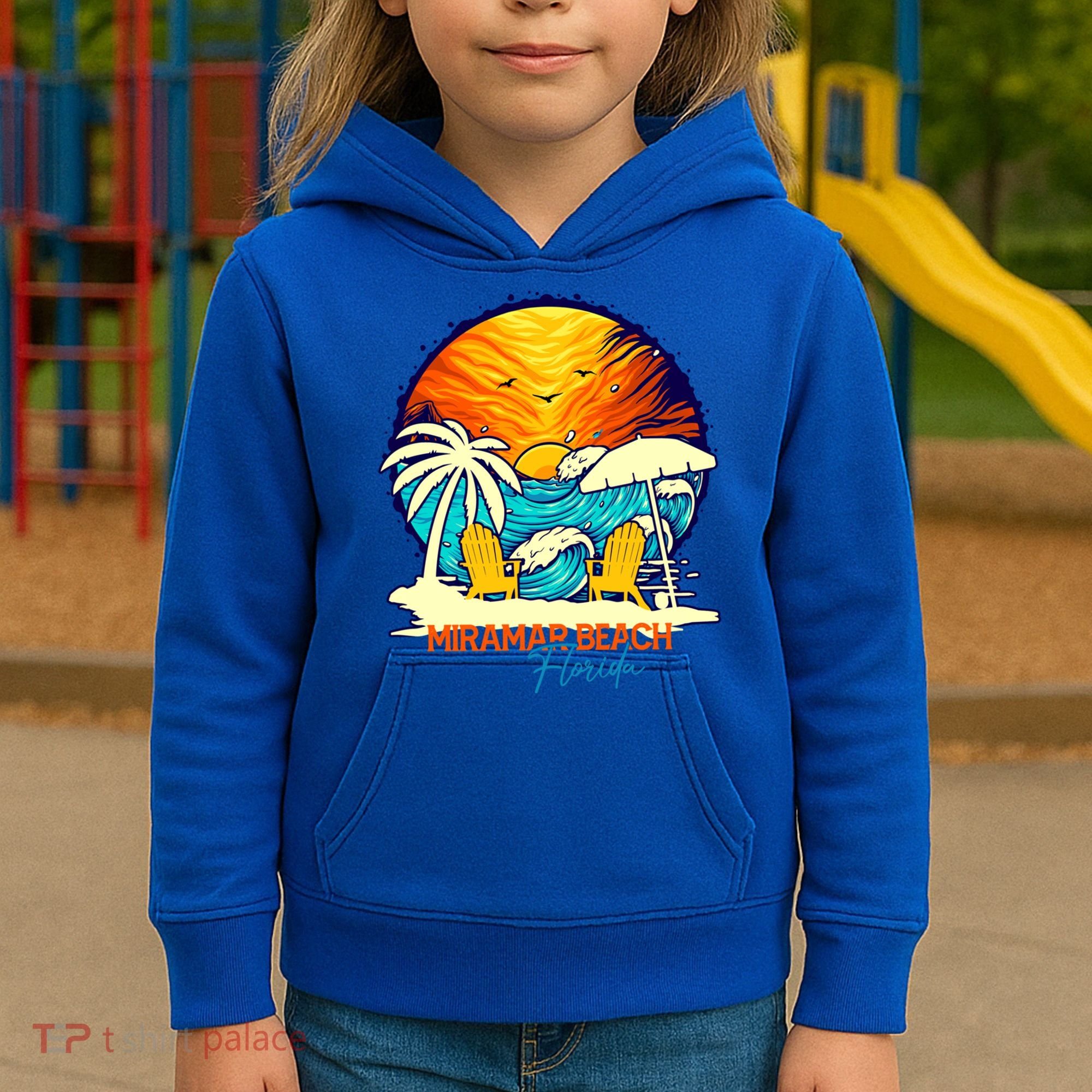 Miramar Beach Sunset Florida Vacation Couples Family Group Great Gift Kids Hoodie