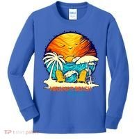 Miramar Beach Sunset Florida Vacation Couples Family Group Great Gift Kids Long Sleeve Shirt thumb 0