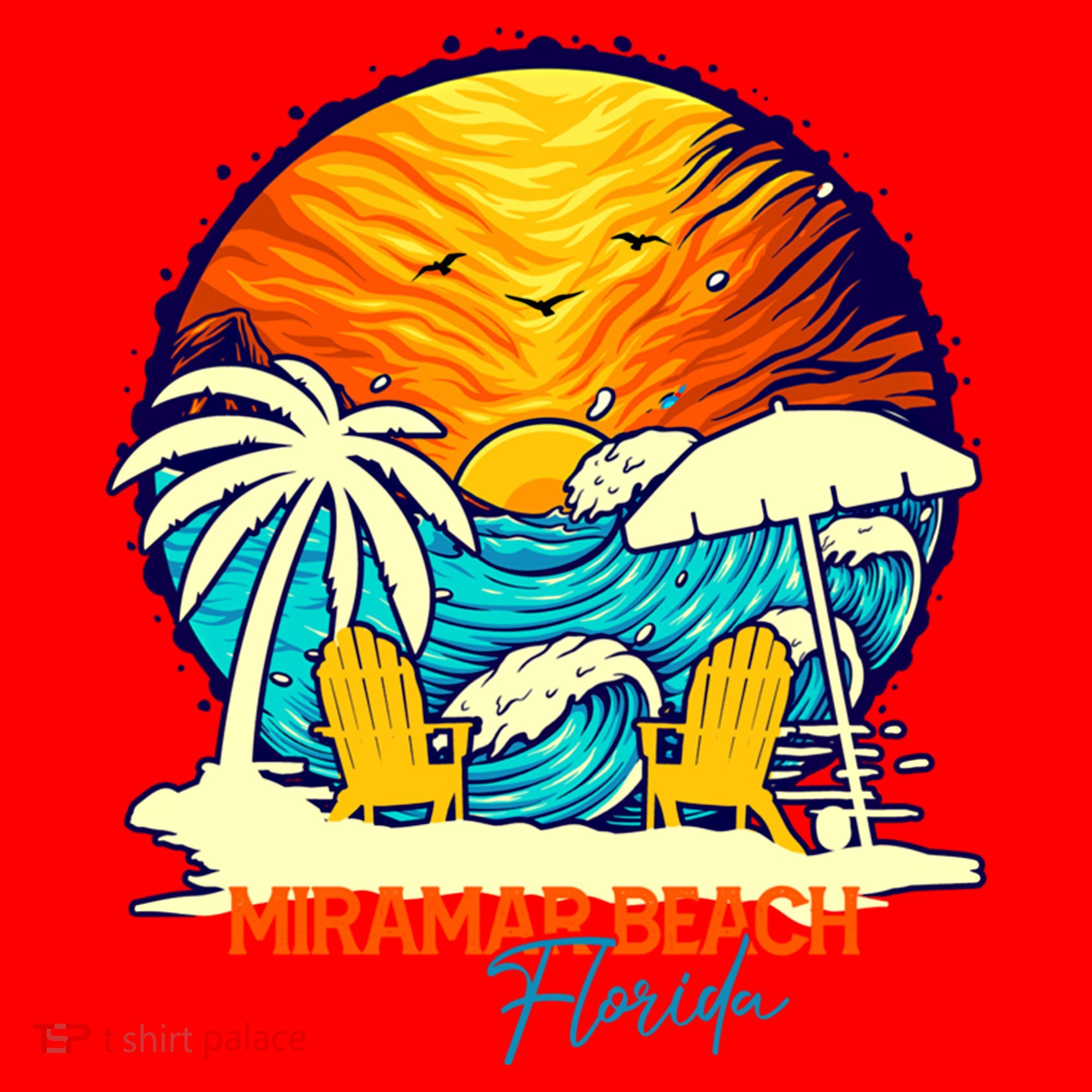 Miramar Beach Sunset Florida Vacation Couples Family Group Great Gift Santa Hat