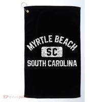 Myrtle Beach SC Gym Style Distressed White  Golf Towel thumb 0