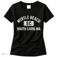 Myrtle Beach SC Gym Style Distressed White  Women's T-Shirt thumb 0