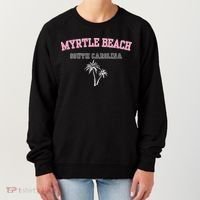 Myrtle Beach South Carolina Souvenir Palm Tree Holiday Women's Sweatshirt thumb 0