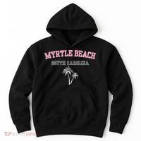 Myrtle Beach South Carolina Souvenir Palm Tree Holiday Hoodie thumb 0